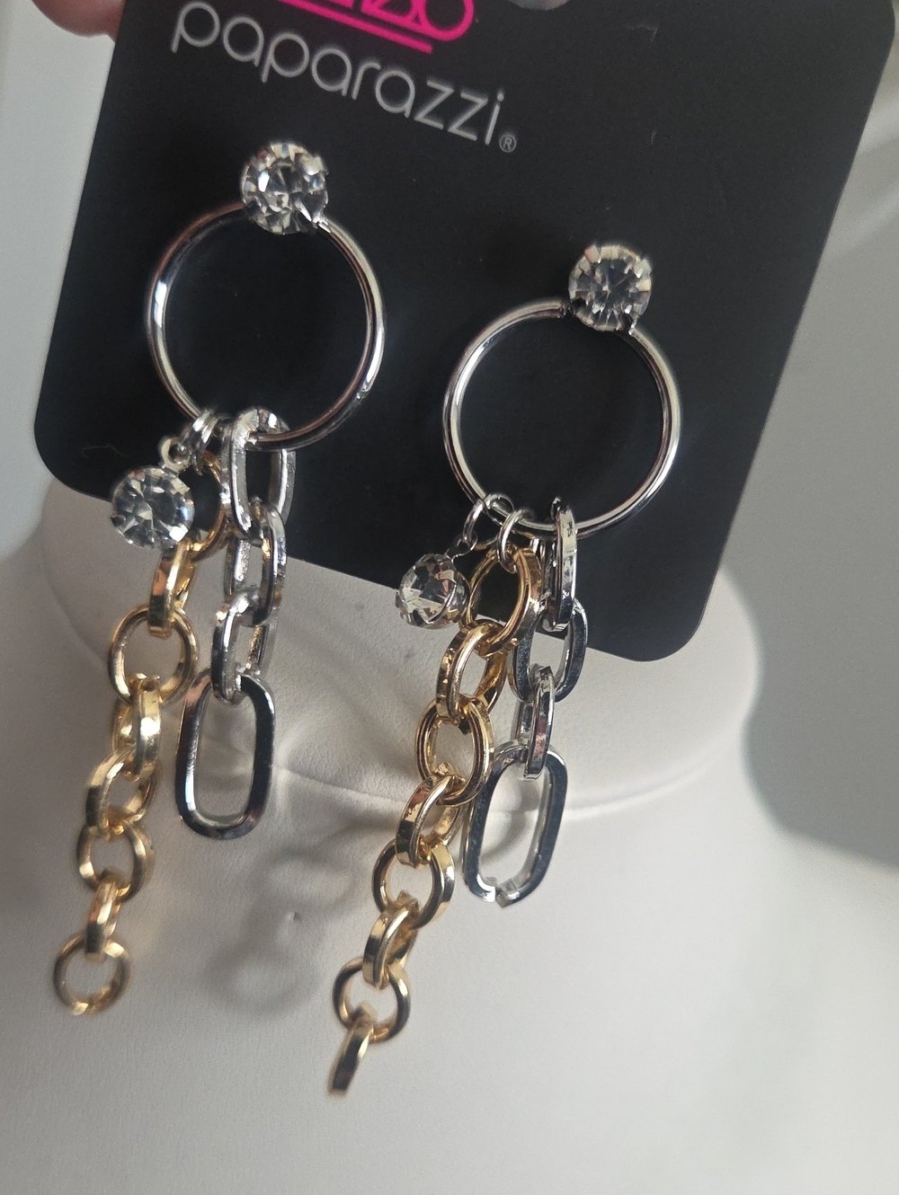 Paparazzi Two Tone Trendsetter Multi Post Earrings NWT